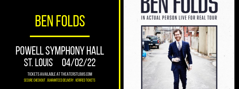 Ben Folds at Powell Symphony Hall tickets Ben Folds at Powell Symphony Hall